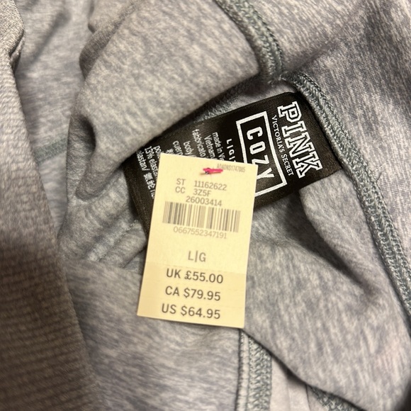 NWT Pink Cozy Leggings size Large - Picture 8 of 8